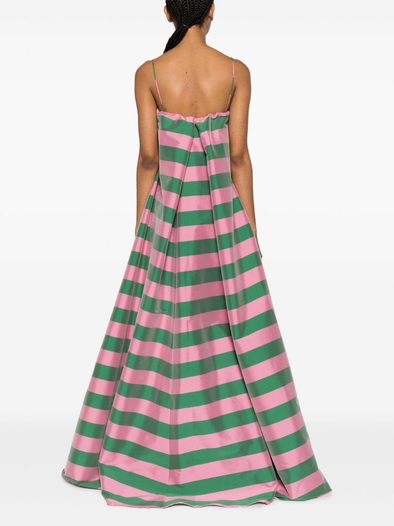 Pink Estelle Striped Maxi Dress