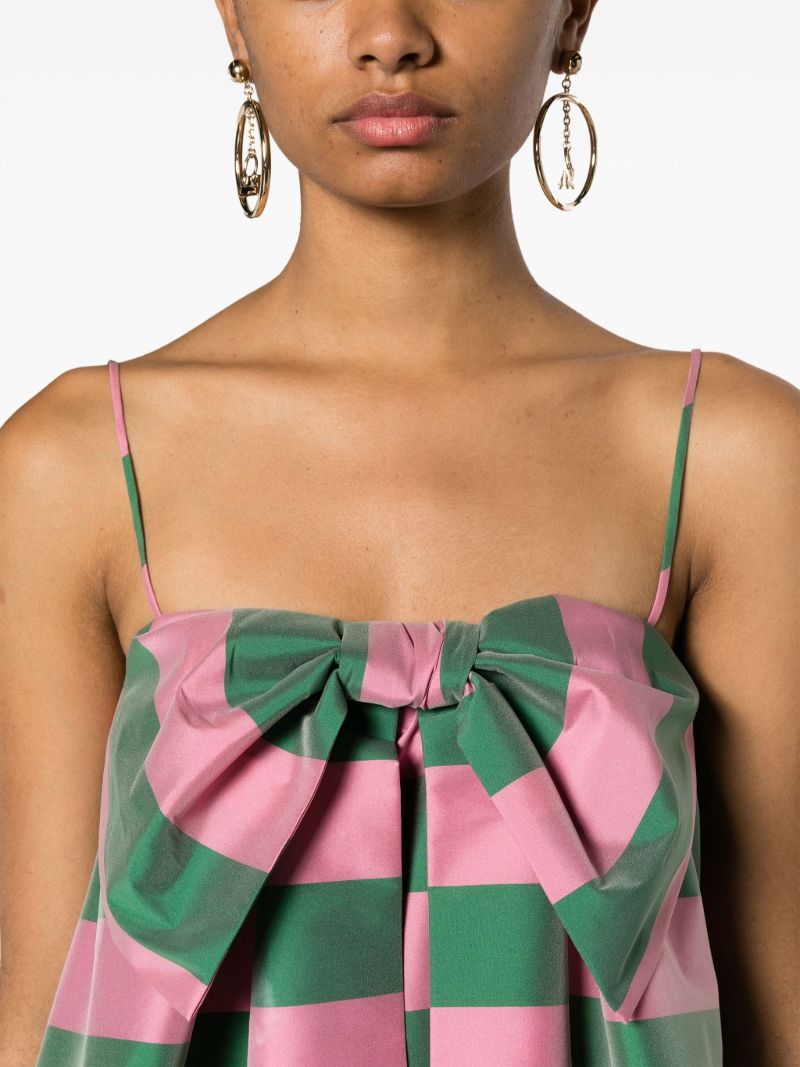 Pink Estelle Striped Maxi Dress