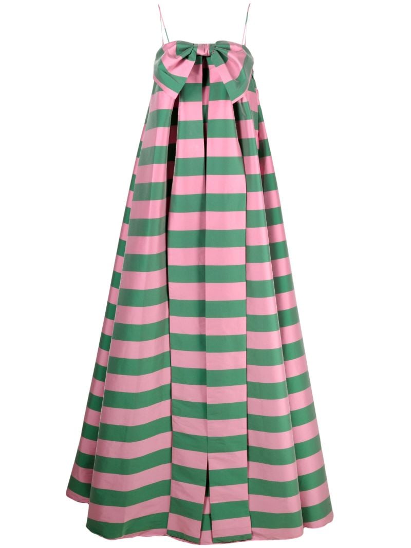 Pink Estelle Striped Maxi Dress