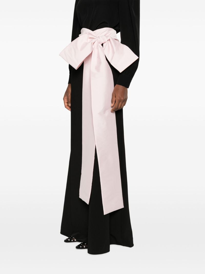 Black Bart Bow-embellished Maxi Skirt