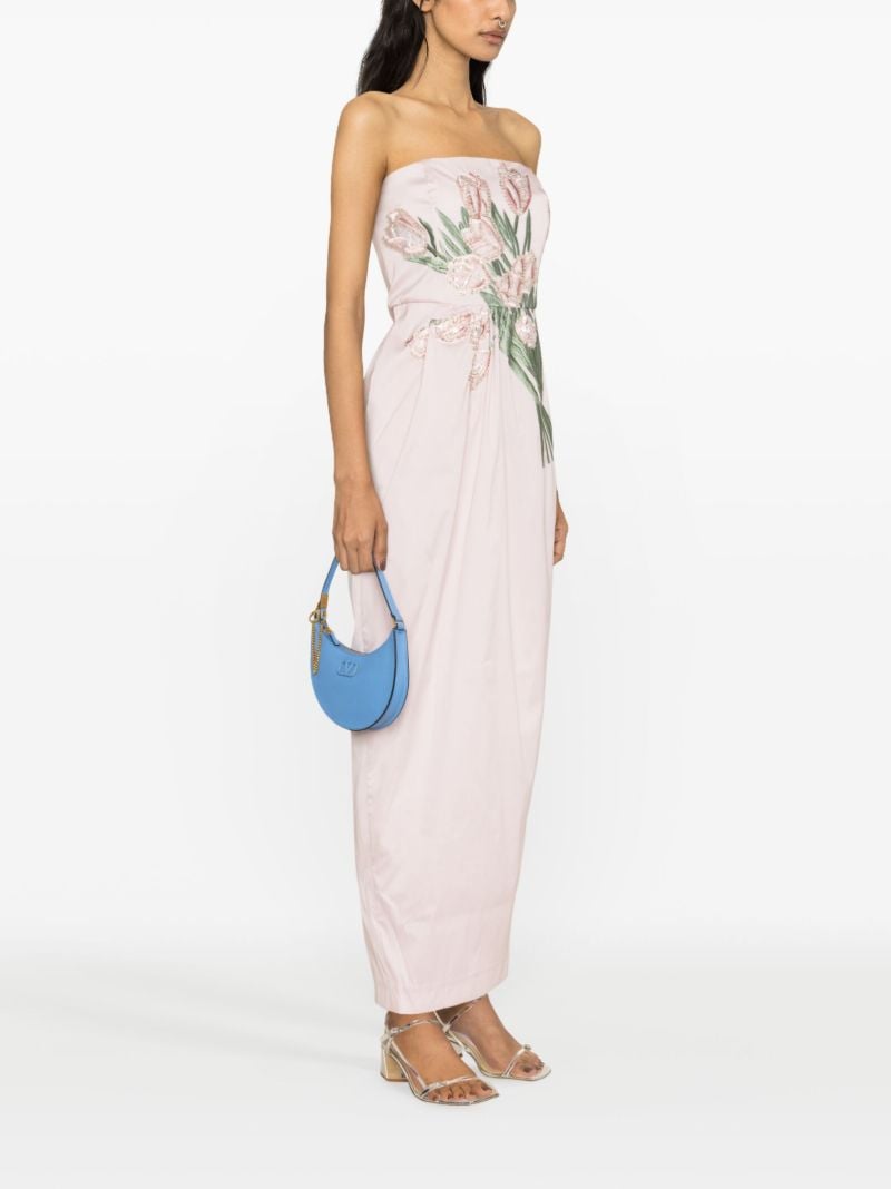 Pink Lena Embroidered Gown
