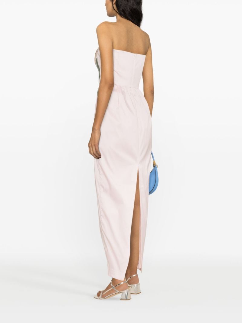 Pink Lena Embroidered Gown