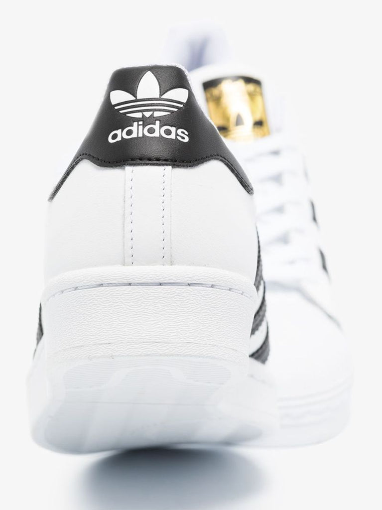 Black and White Superstar Leather Sneakers