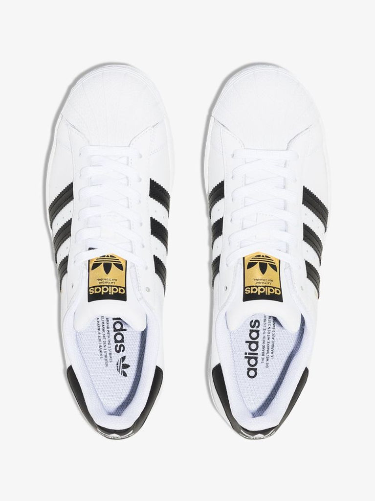 Black and White Superstar Leather Sneakers