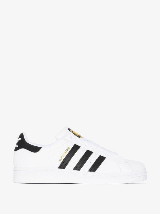 Black and White Superstar Leather Sneakers