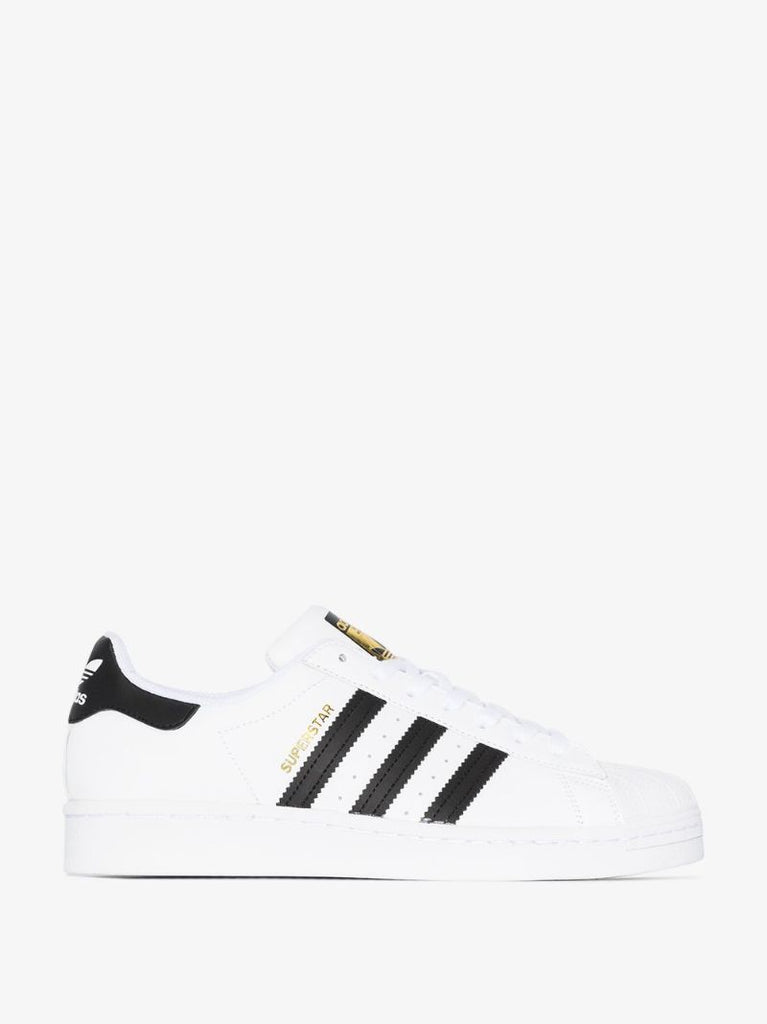 Black and White Superstar Leather Sneakers