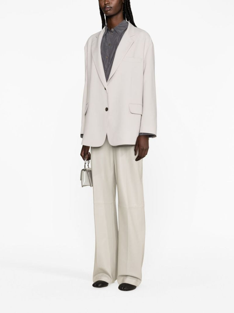Grey Bea Oversized Single-breasted Blazer