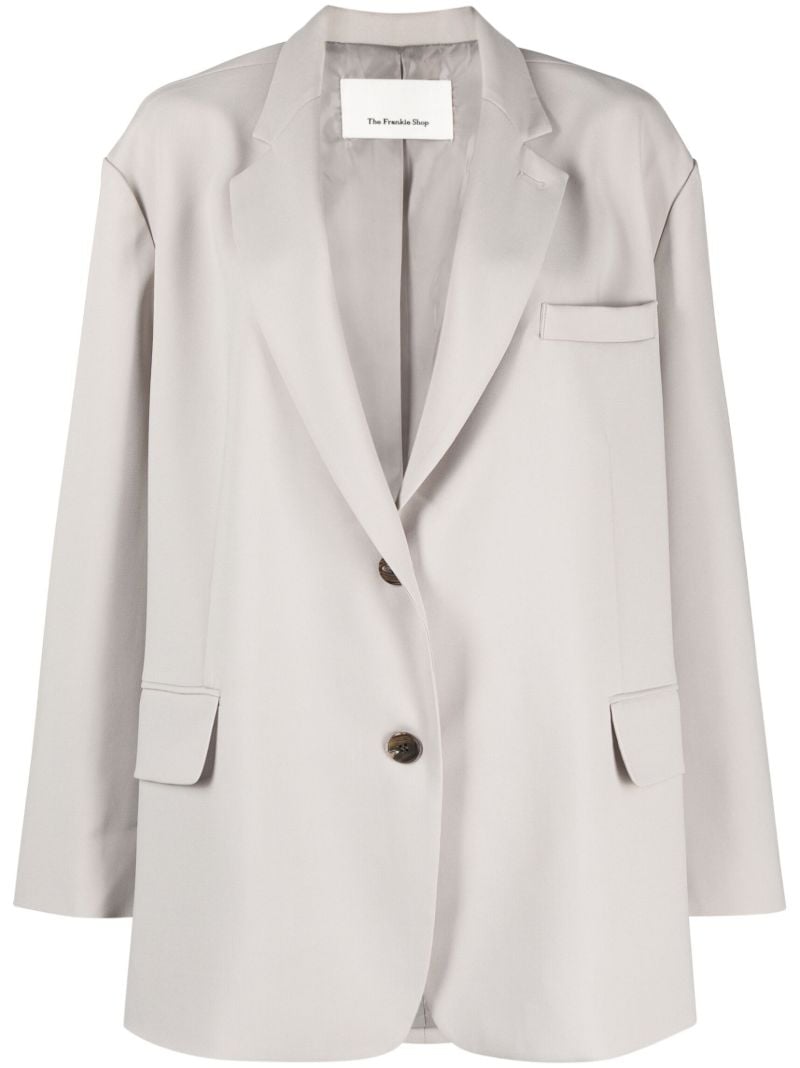 Grey Bea Oversized Single-breasted Blazer