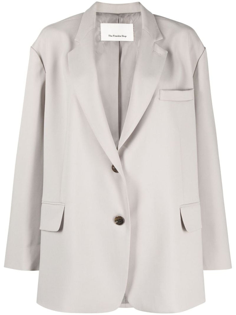 Grey Bea Oversized Single-breasted Blazer