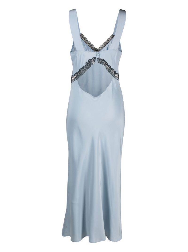 Blue Provence Silk Midi Dress