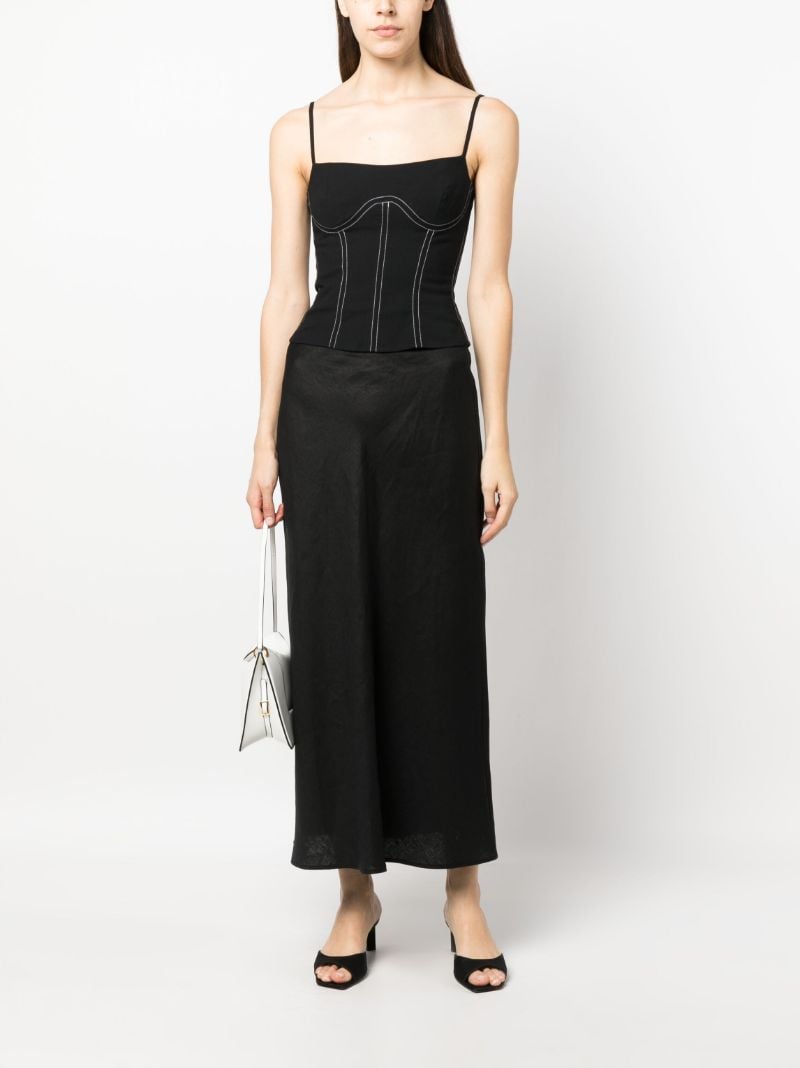 Black Kary Corset Top