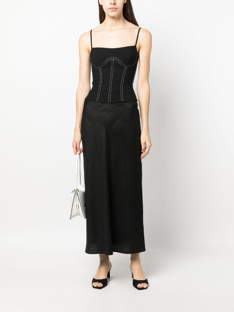 Black Kary Corset Top