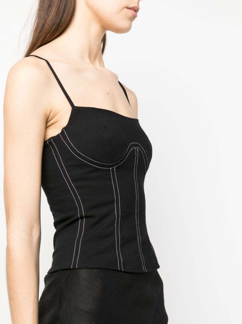 Black Kary Corset Top