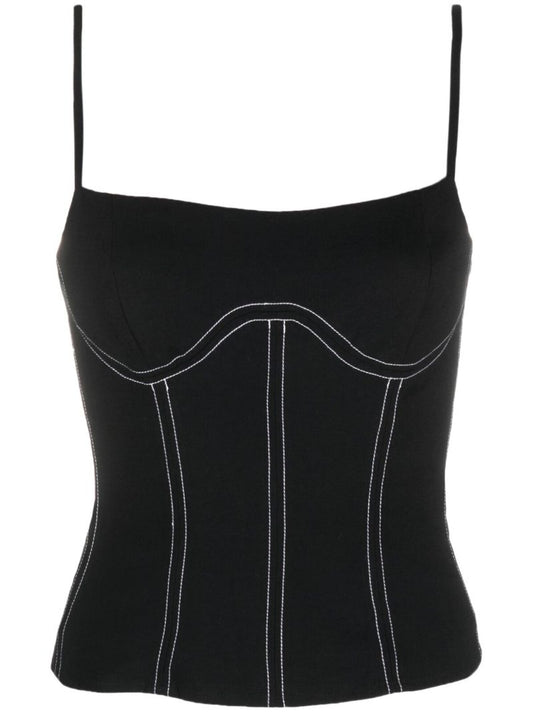 Black Kary Corset Top