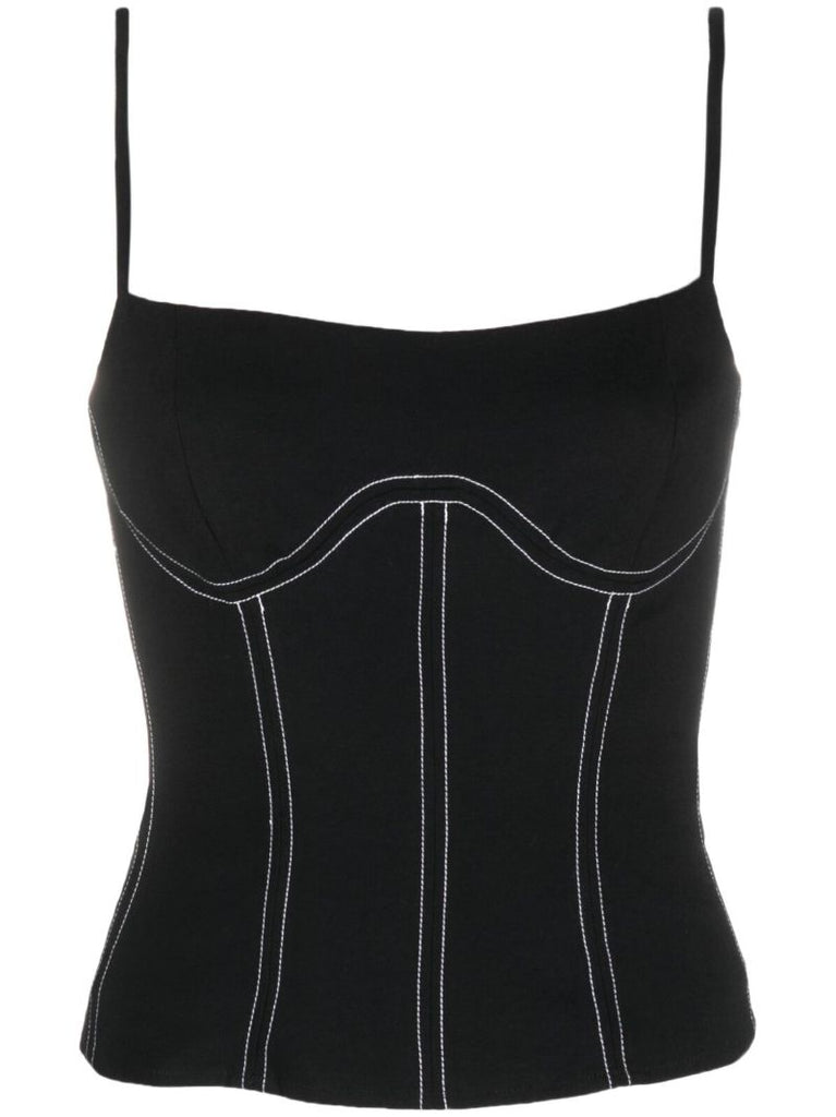 Black Kary Corset Top