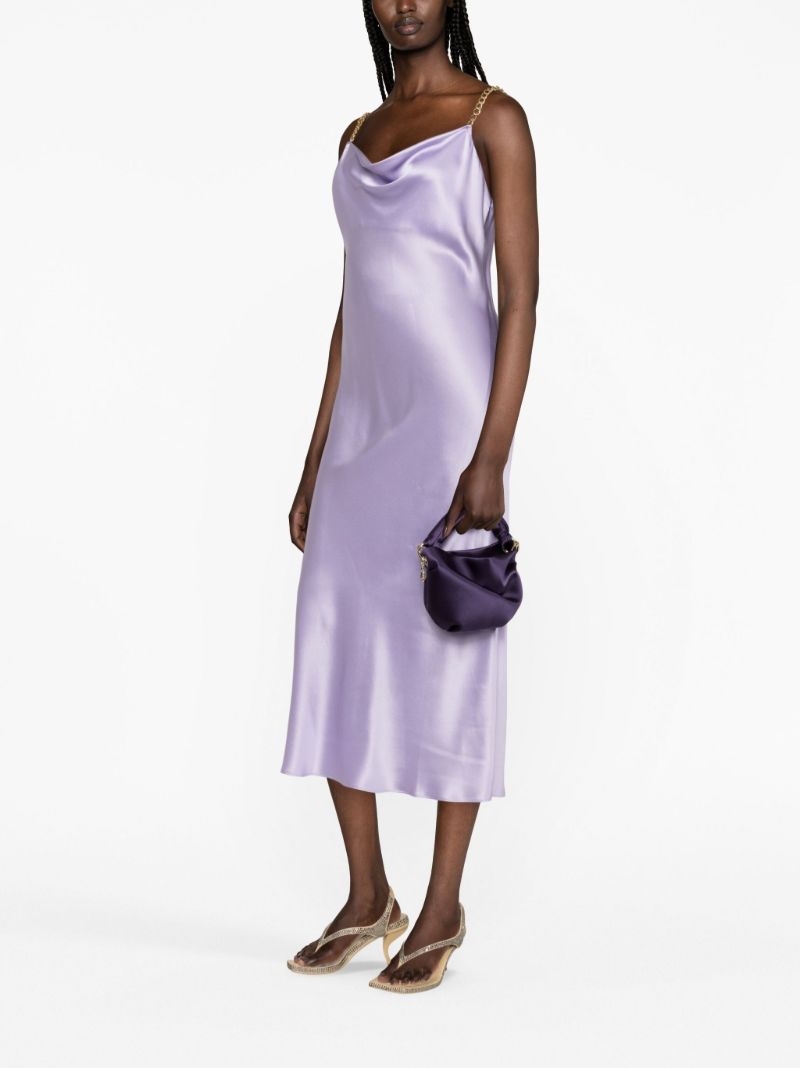 Purple Bonny Draped Tote Bag