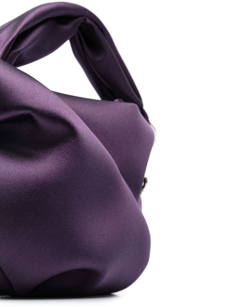 Purple Bonny Draped Tote Bag