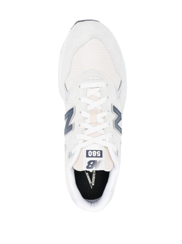 White 580 Suede Sneakers