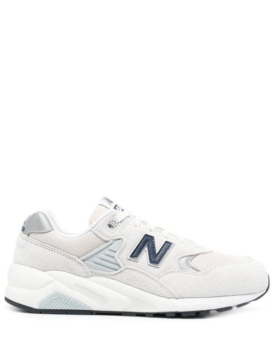White 580 Suede Sneakers