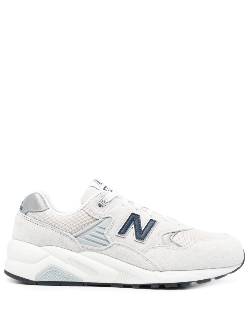 White 580 Suede Sneakers