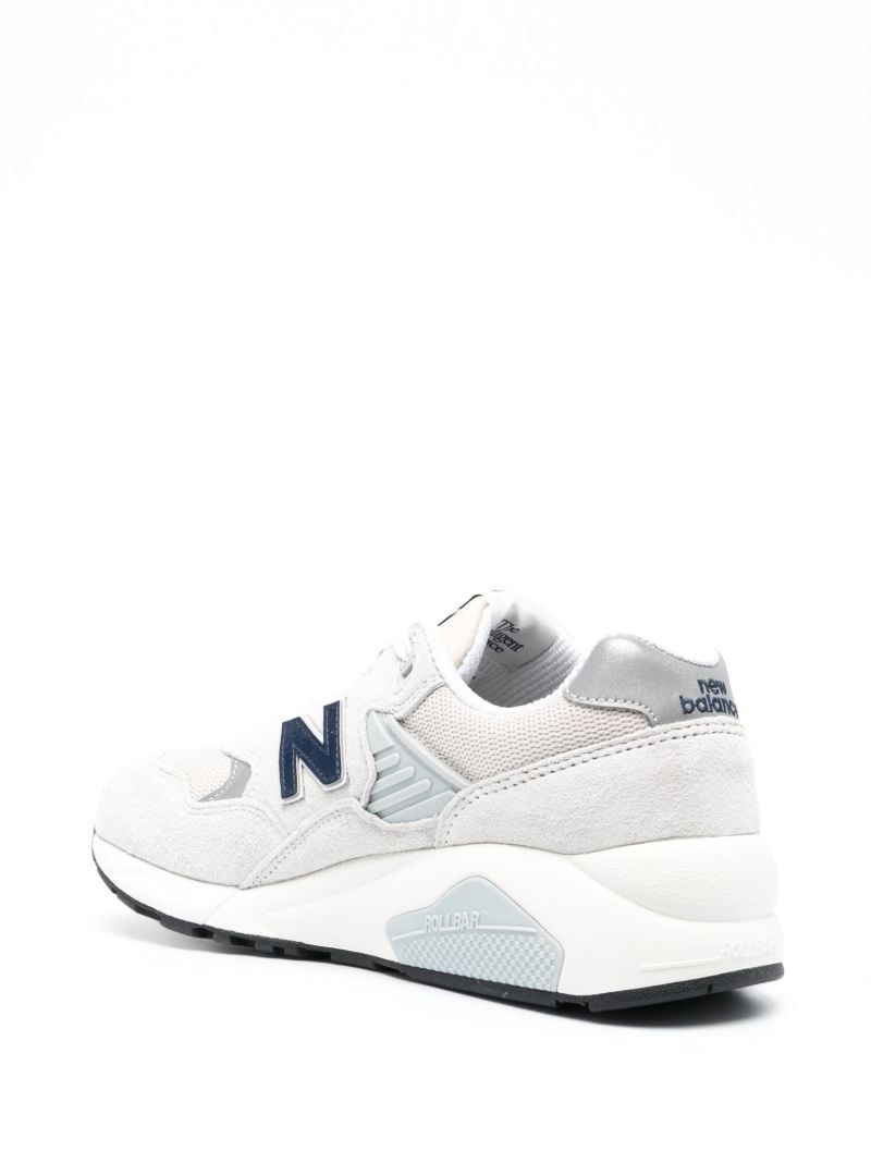 White 580 Suede Sneakers