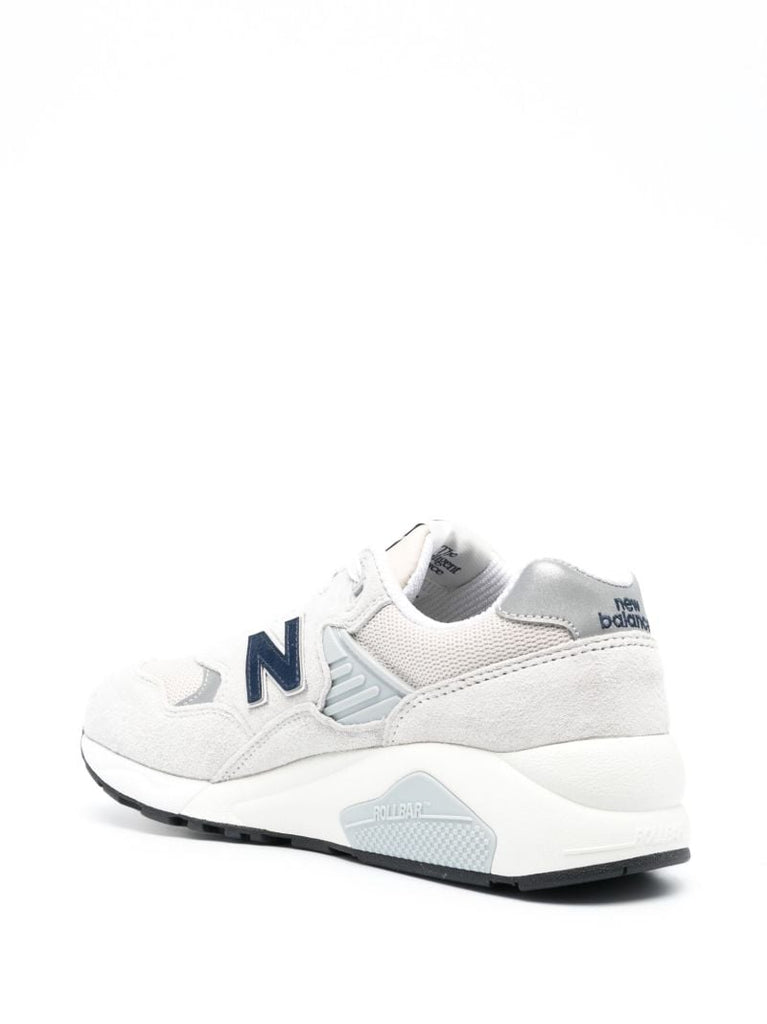 White 580 Suede Sneakers