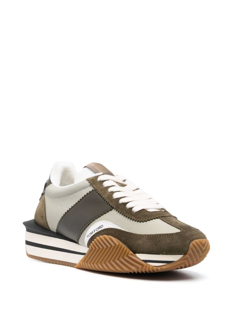 Green James Low Top Sneakers