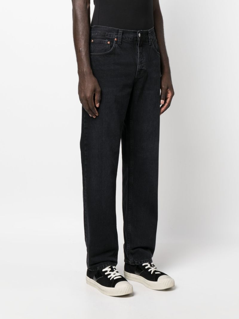 Black Rad Rufus Straight-leg Jeans