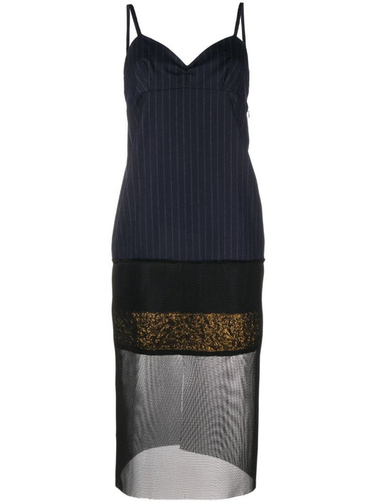 Blue Damiana Layered Midi Dress