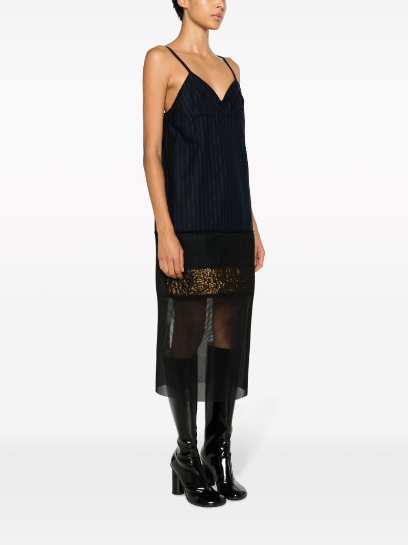 Blue Damiana Layered Midi Dress