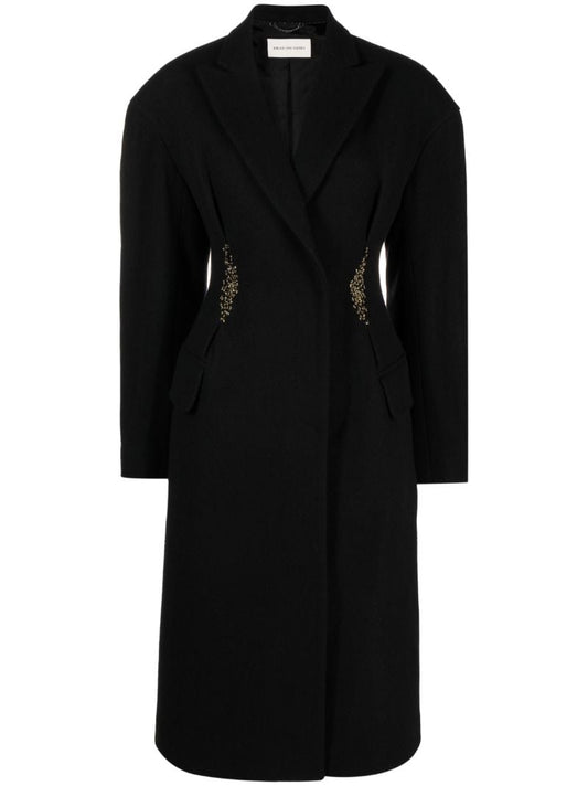 Black Ravis Wool Coat
