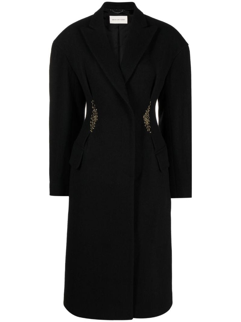 Black Ravis Wool Coat