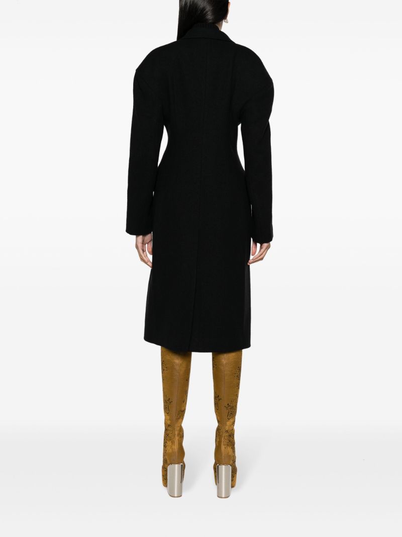 Black Ravis Wool Coat