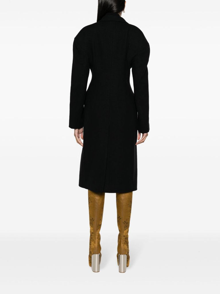 Black Ravis Wool Coat