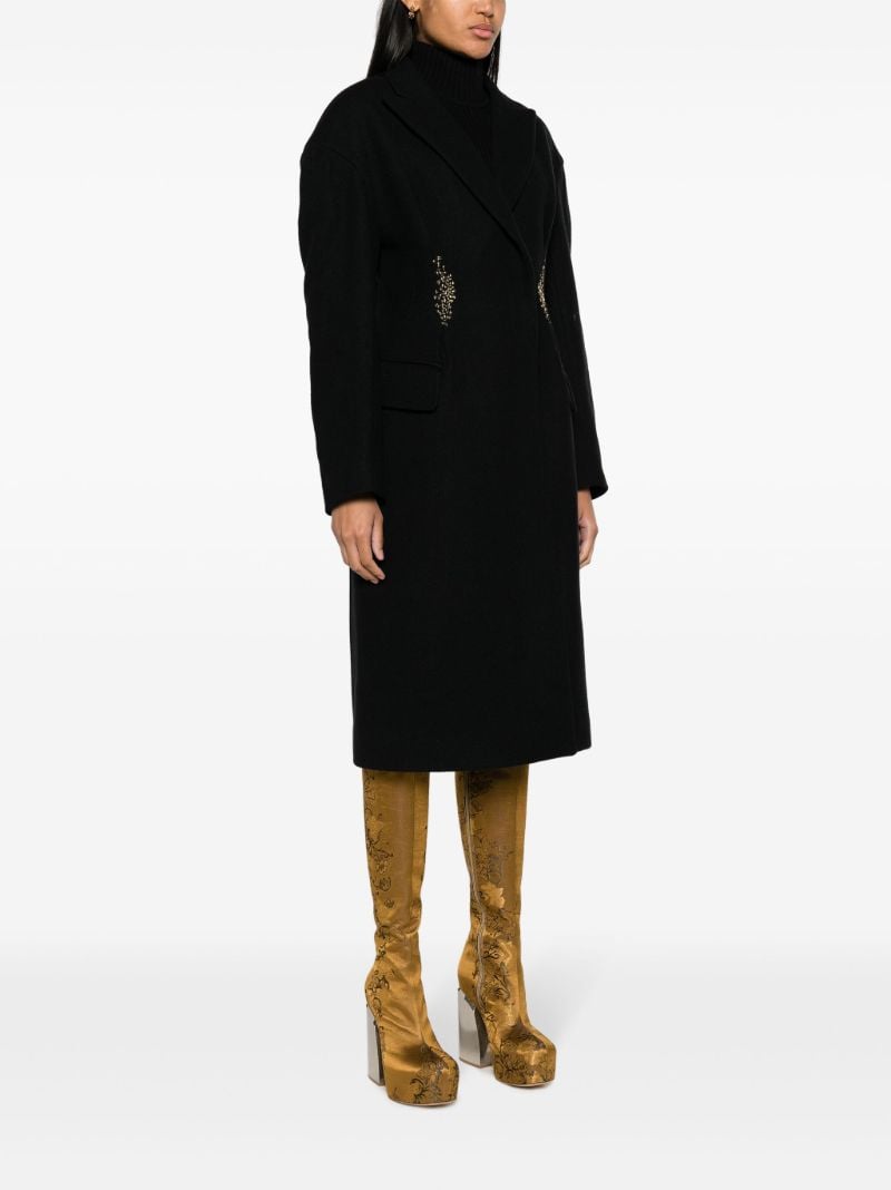 Black Ravis Wool Coat