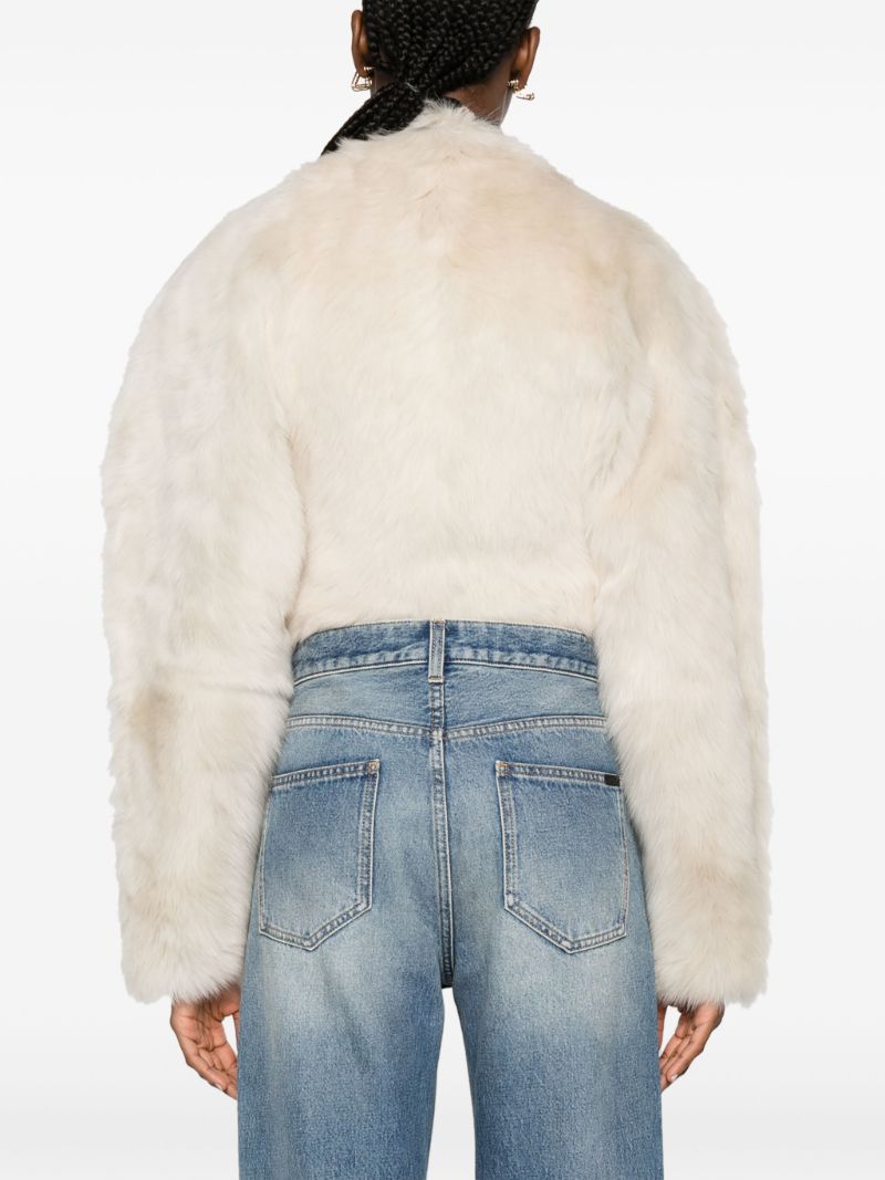 Neutral the Gracell Shearling Jacket