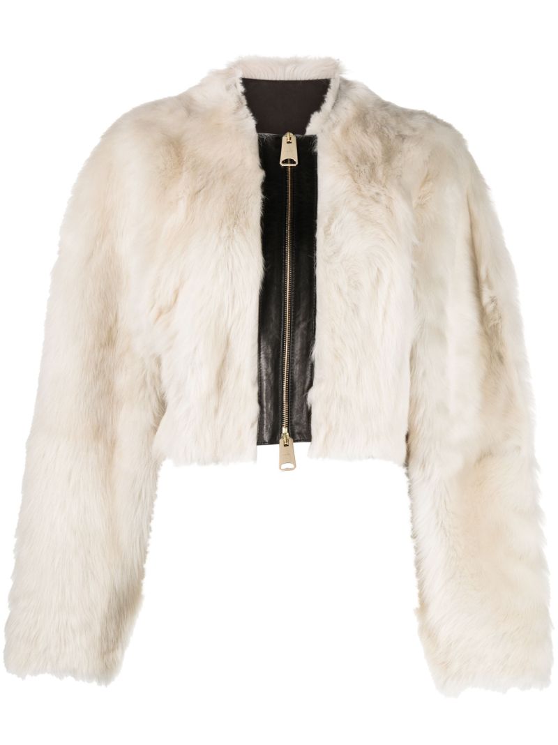Neutral the Gracell Shearling Jacket