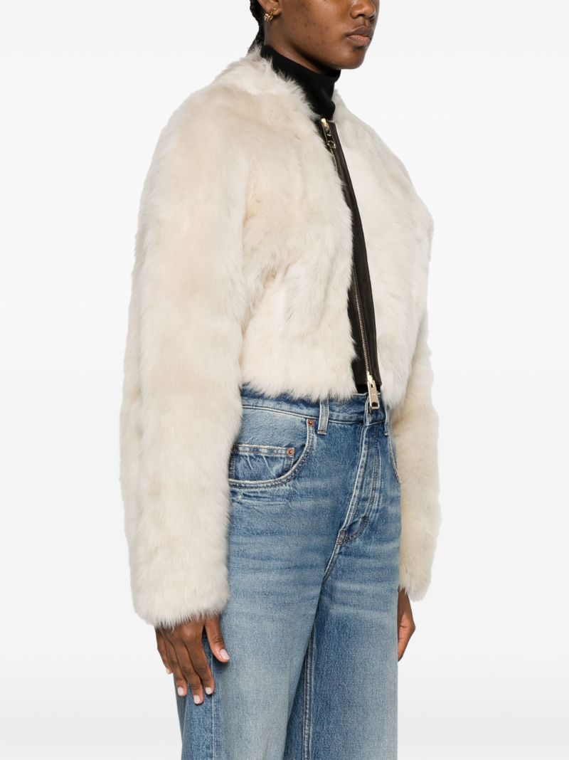 Neutral the Gracell Shearling Jacket