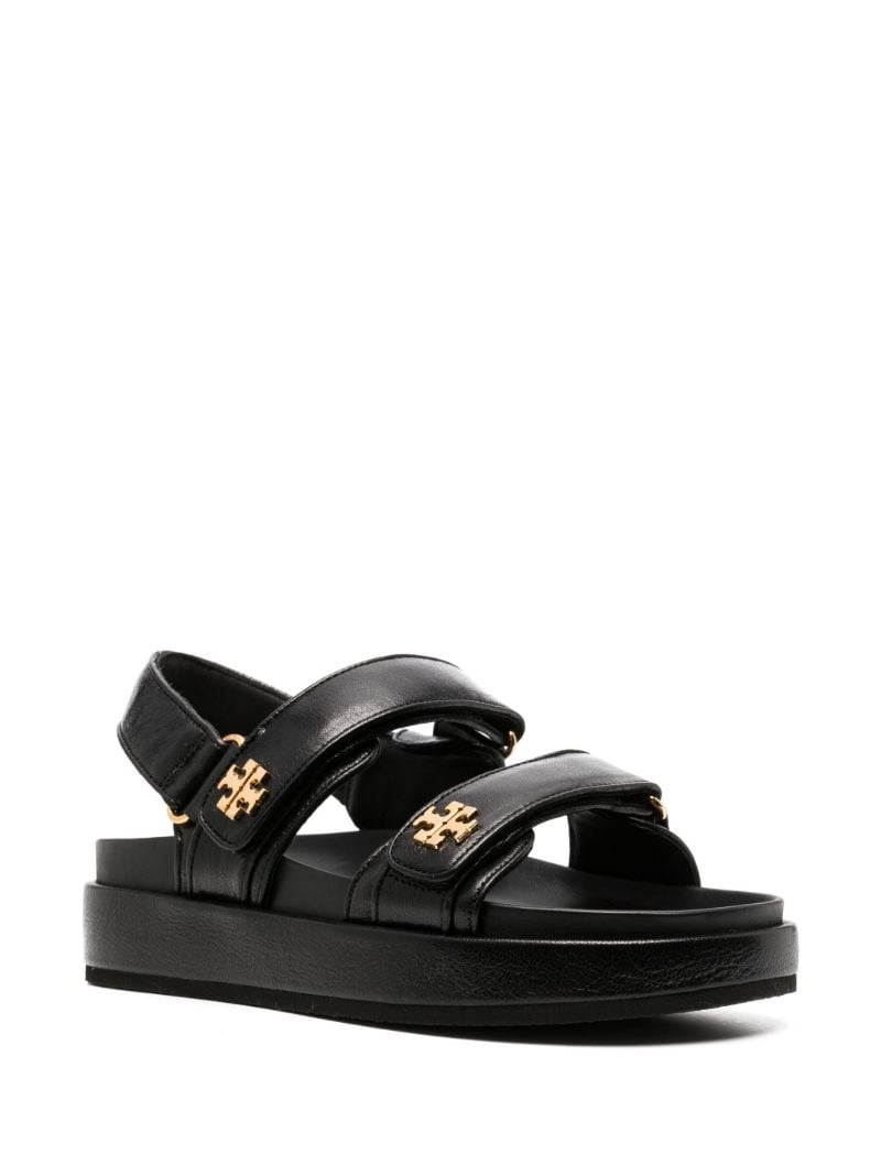 Black Kira Leather Sandals