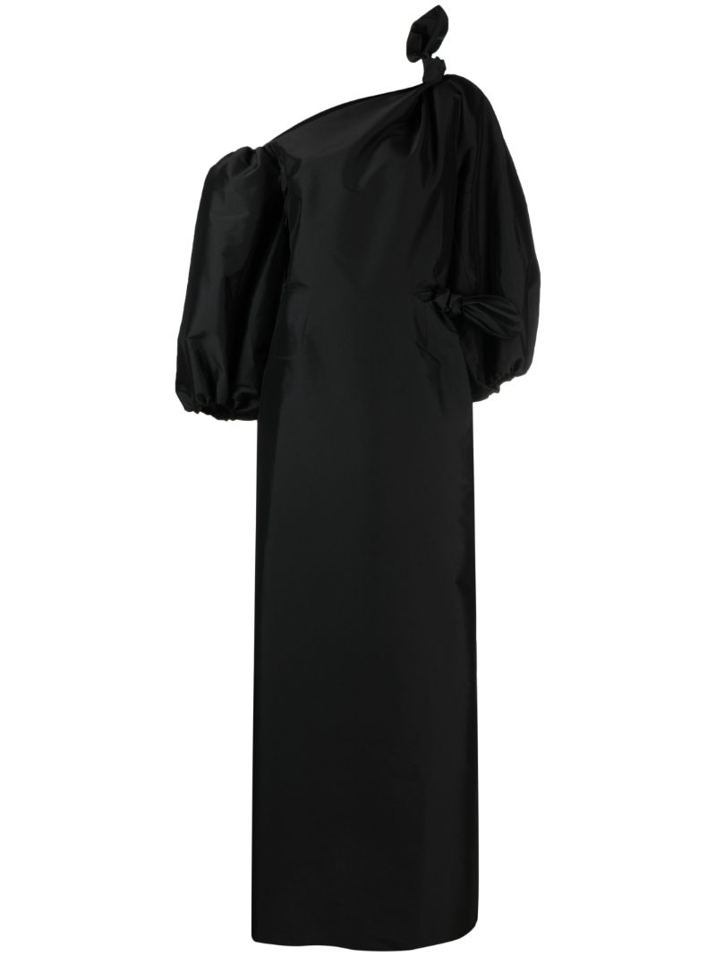Black Maurice One-shoulder Maxi Dress