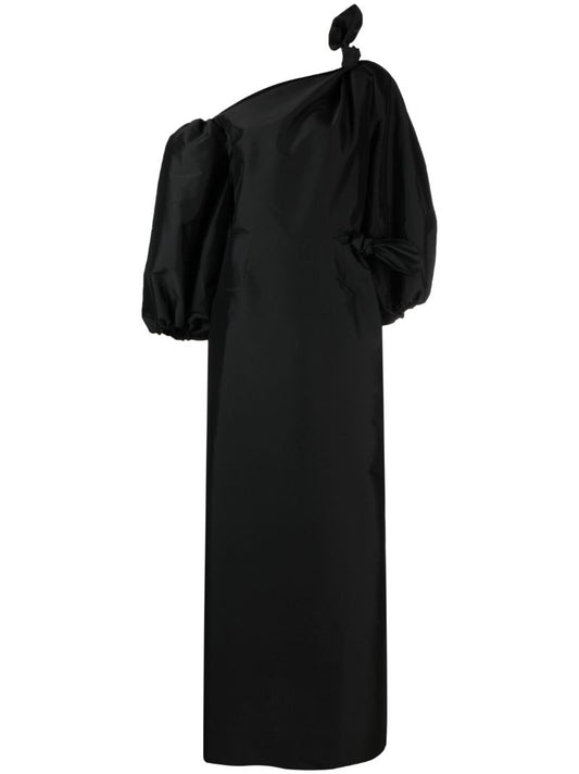 Black Maurice One-shoulder Maxi Dress