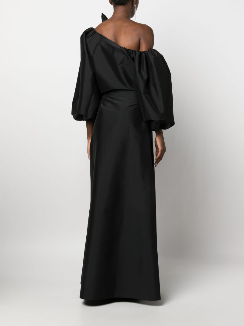 Black Maurice One-shoulder Maxi Dress