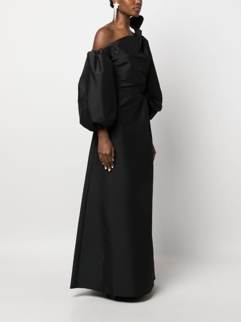 Black Maurice One-shoulder Maxi Dress