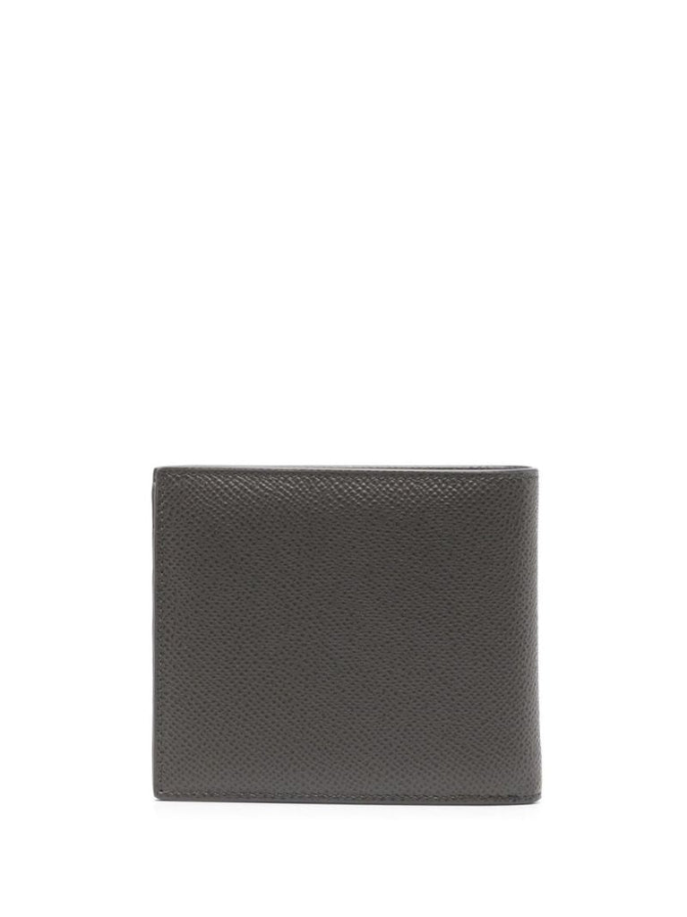 Grey Leather Bi-fold Wallet