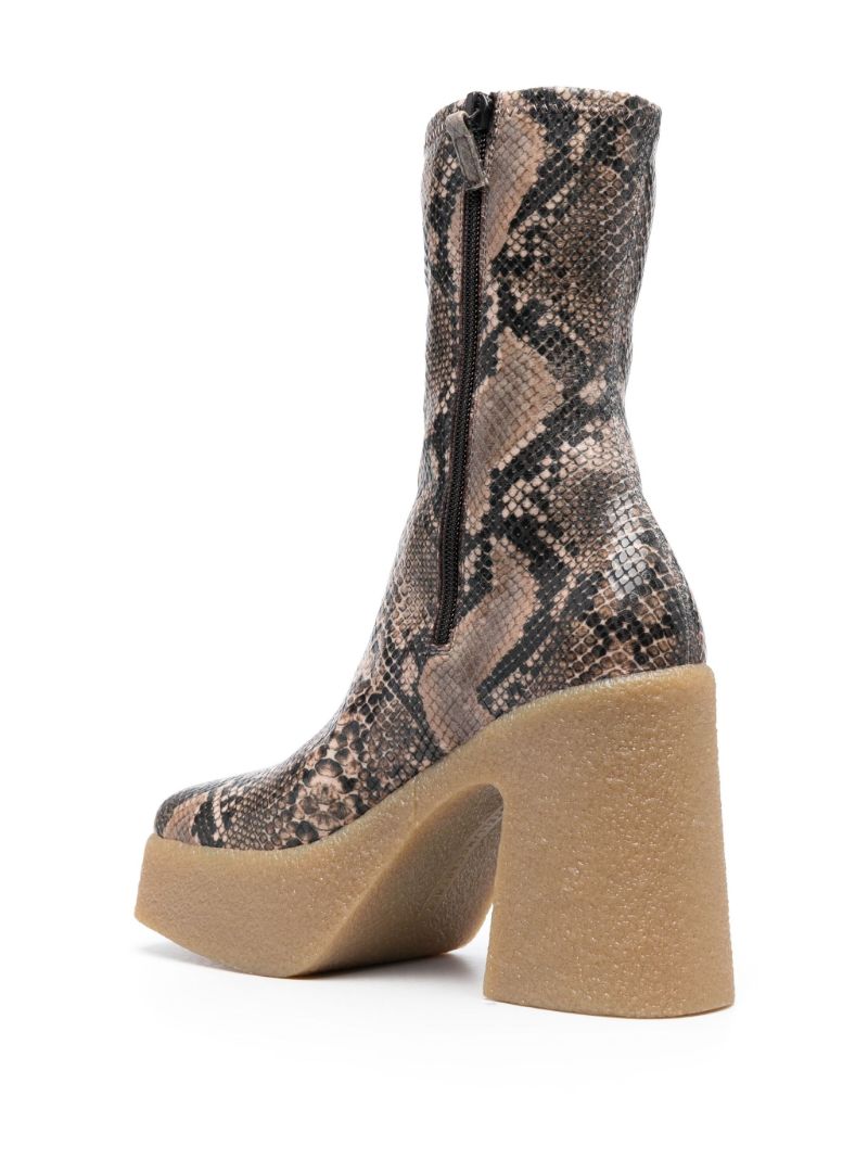 Brown Skyla 105 Alter Python Ankle Boots
