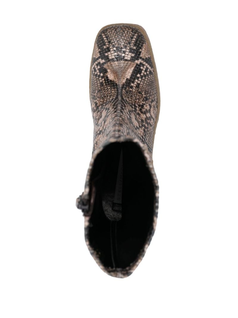 Brown Skyla 105 Alter Python Ankle Boots