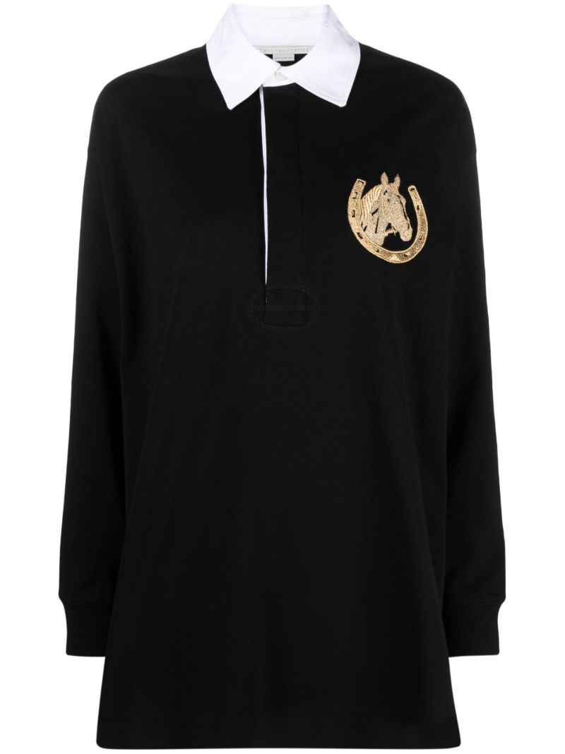 Black Pony Club Cotton Rugby Polo