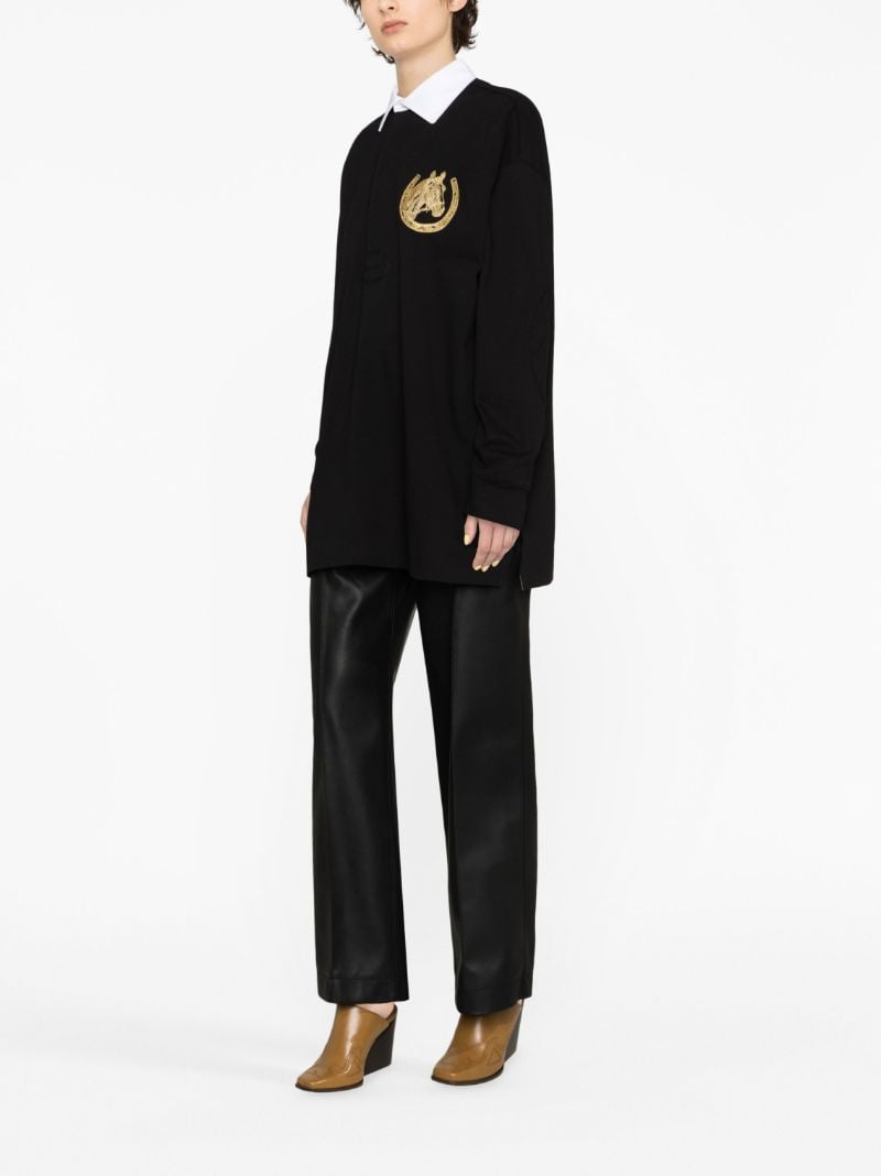 Black Pony Club Cotton Rugby Polo