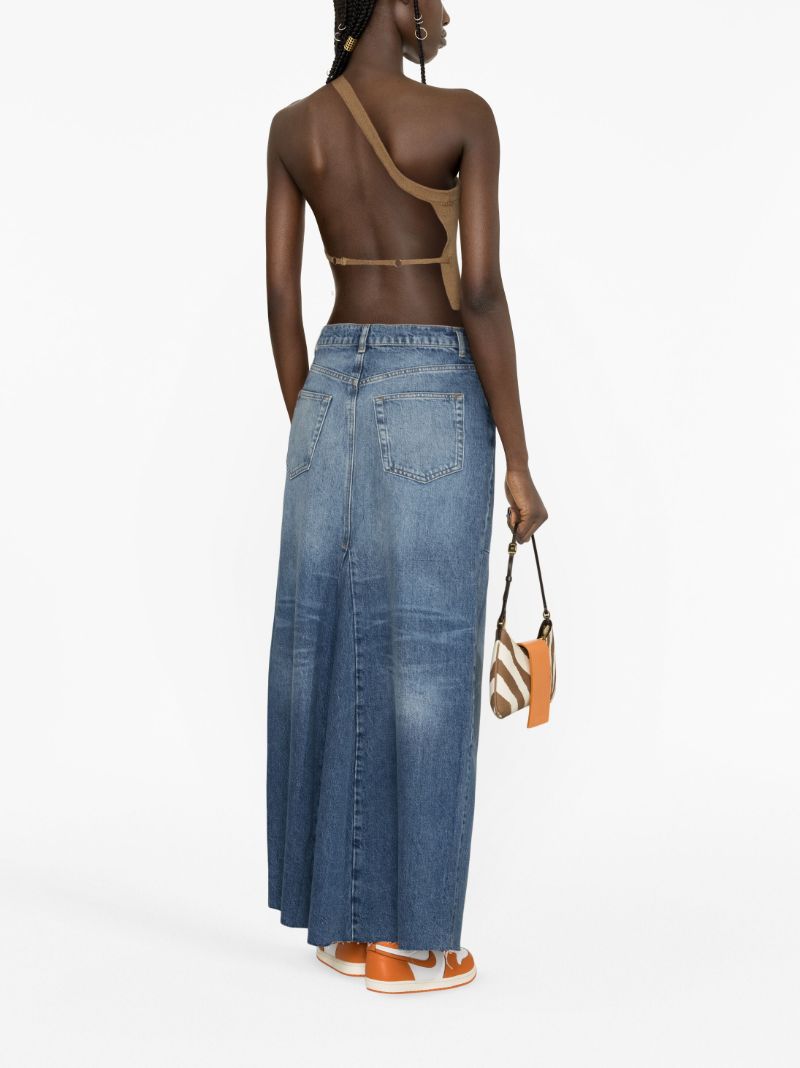 Blue Tazz Denim Maxi Skirt