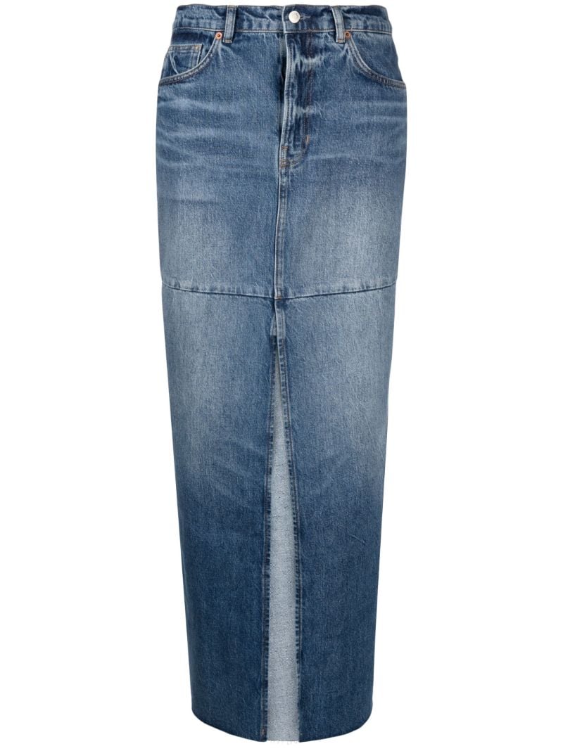 Blue Tazz Denim Maxi Skirt